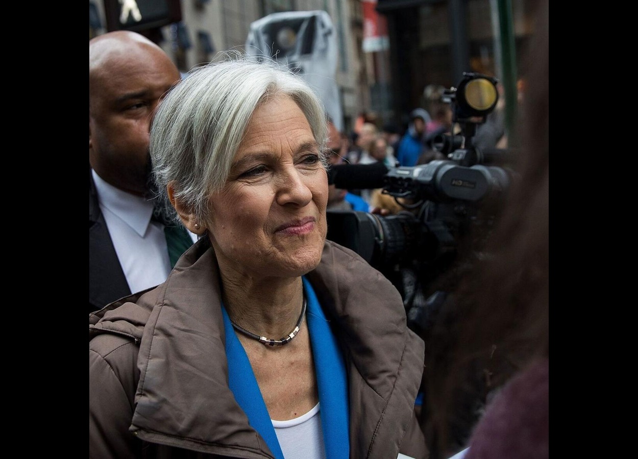 Green Party candidate Jill Stein speaks in Columbia after protest arrest